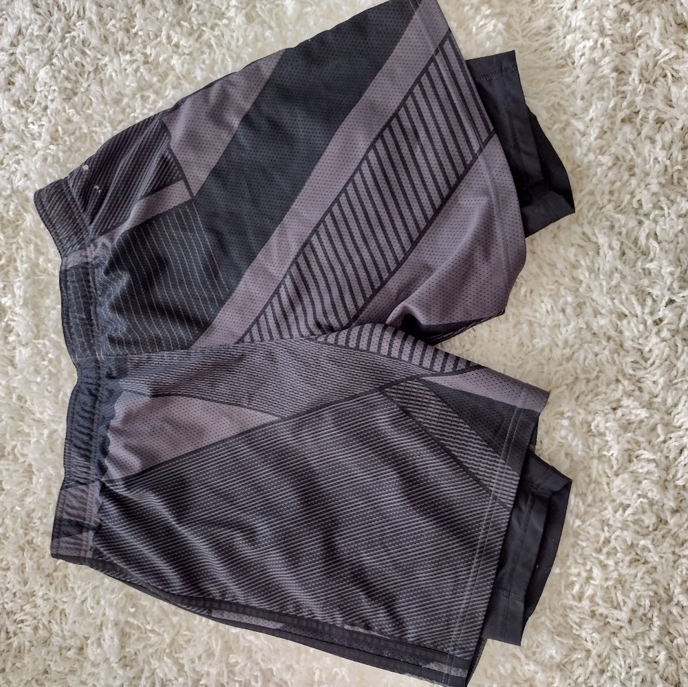 Adidas running short.